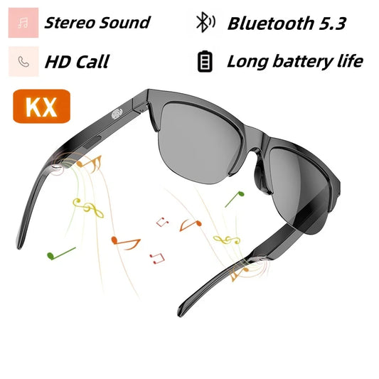 Bluetooth 5.3 Outdoor Sunglasses Men 2024 F06 Stereo Water Proof Connected Bezel Bicycle Men's Running Polarized Man Glasses